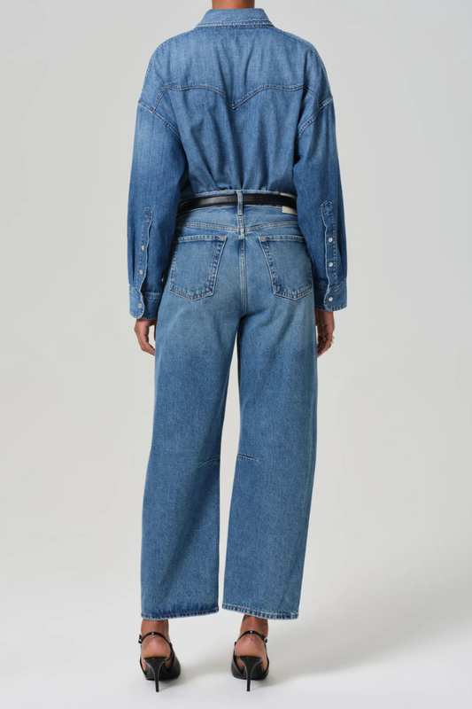 Citizens of Humanity Ladies Regenerative Cotton Miro Barrel-Leg Pacifica Jean