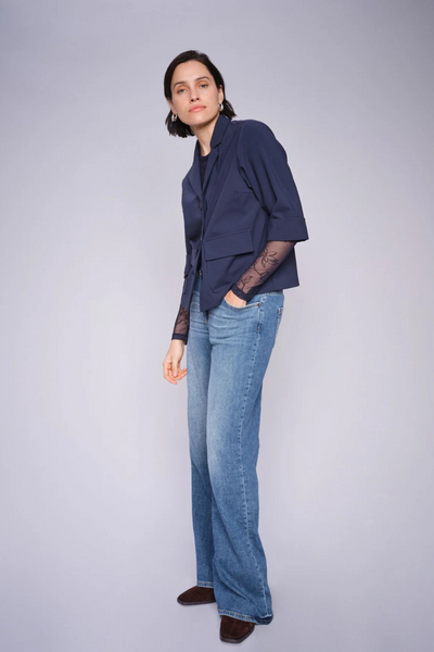 Mos Mosh Ladies  Flattering High Rise Dara Vint Mid Blue Jeans