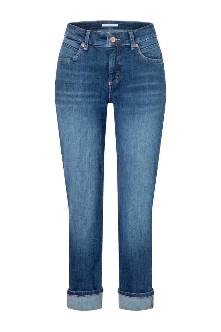Mac Ladies Straight Fit Sue Relax Indigo Blue Wash Jeans