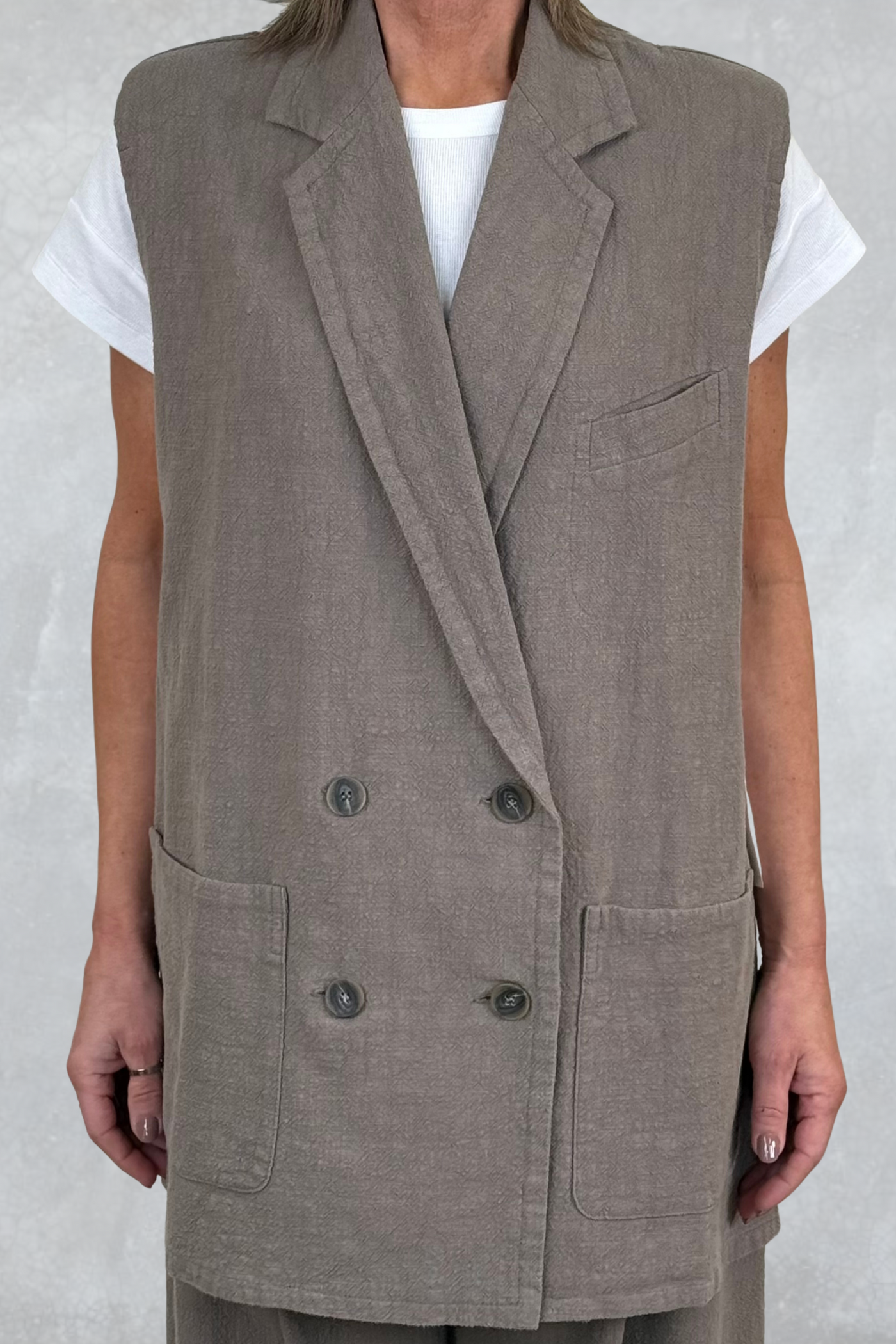 Lurdes Bergada Ladies Toasted Sleeveless Jacket