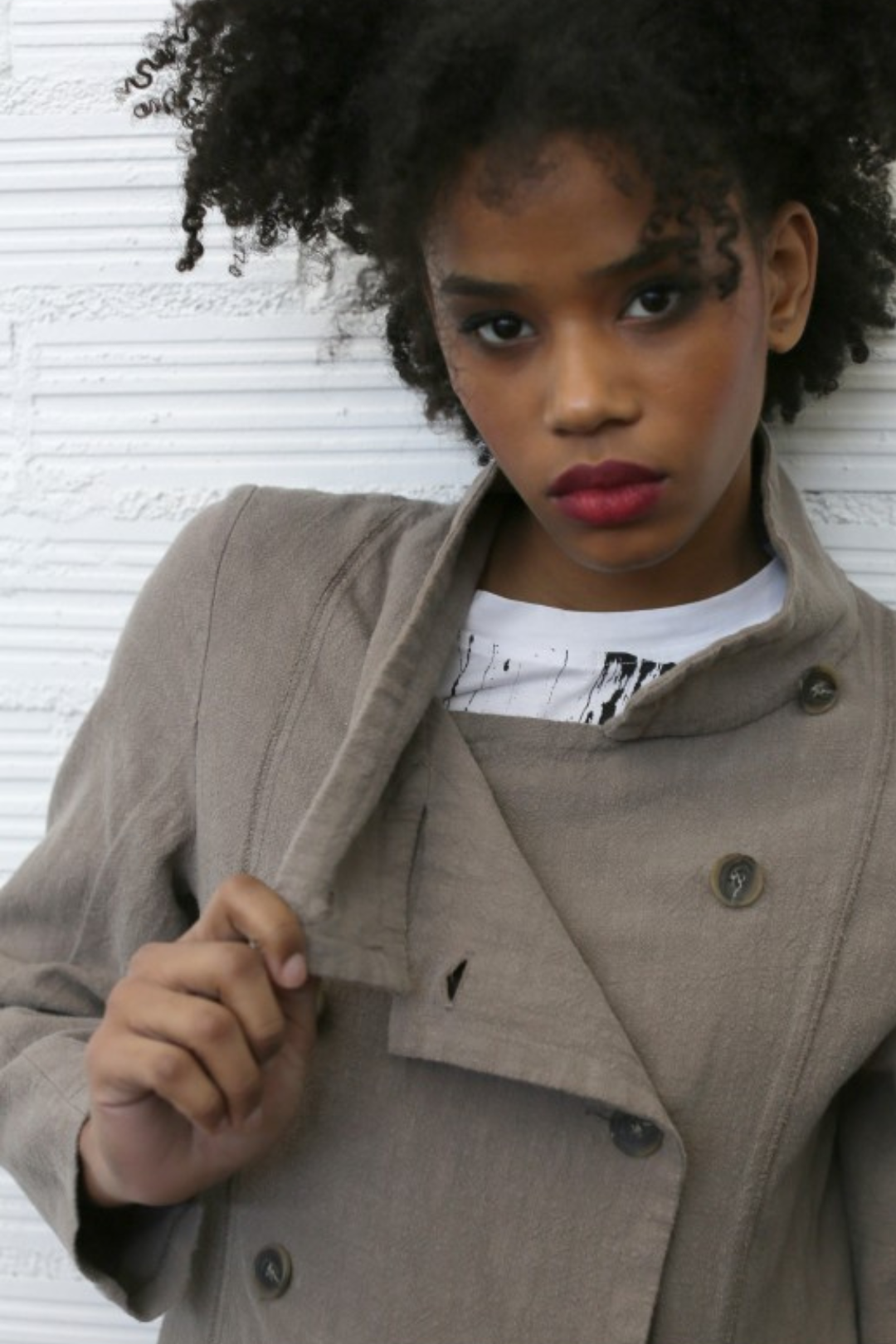 Lurdes Bergada Ladies Double Breasted Toasted Coat