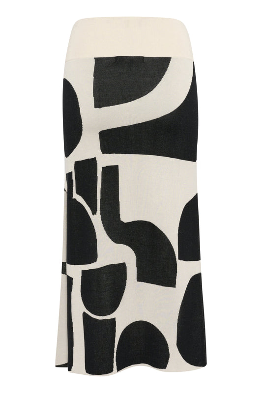 InWear Ladies Regular Fit Wilkins Monochrome Soft Skirt