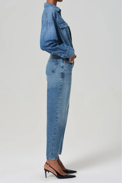 Citizens of Humanity Ladies Regenerative Cotton Miro Barrel-Leg Pacifica Jean
