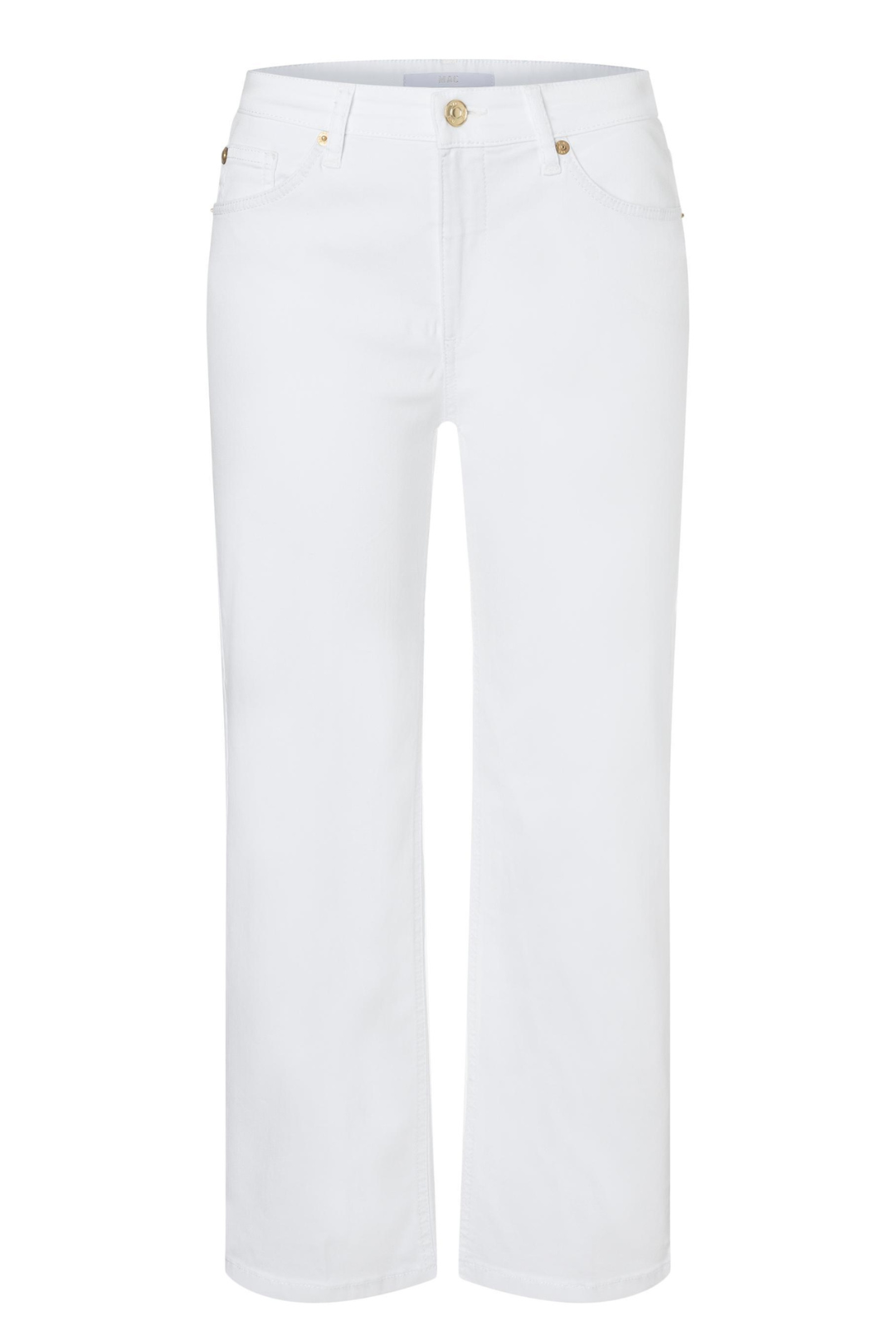 Mac Ladies Comfortable Waist White Denim Culotte