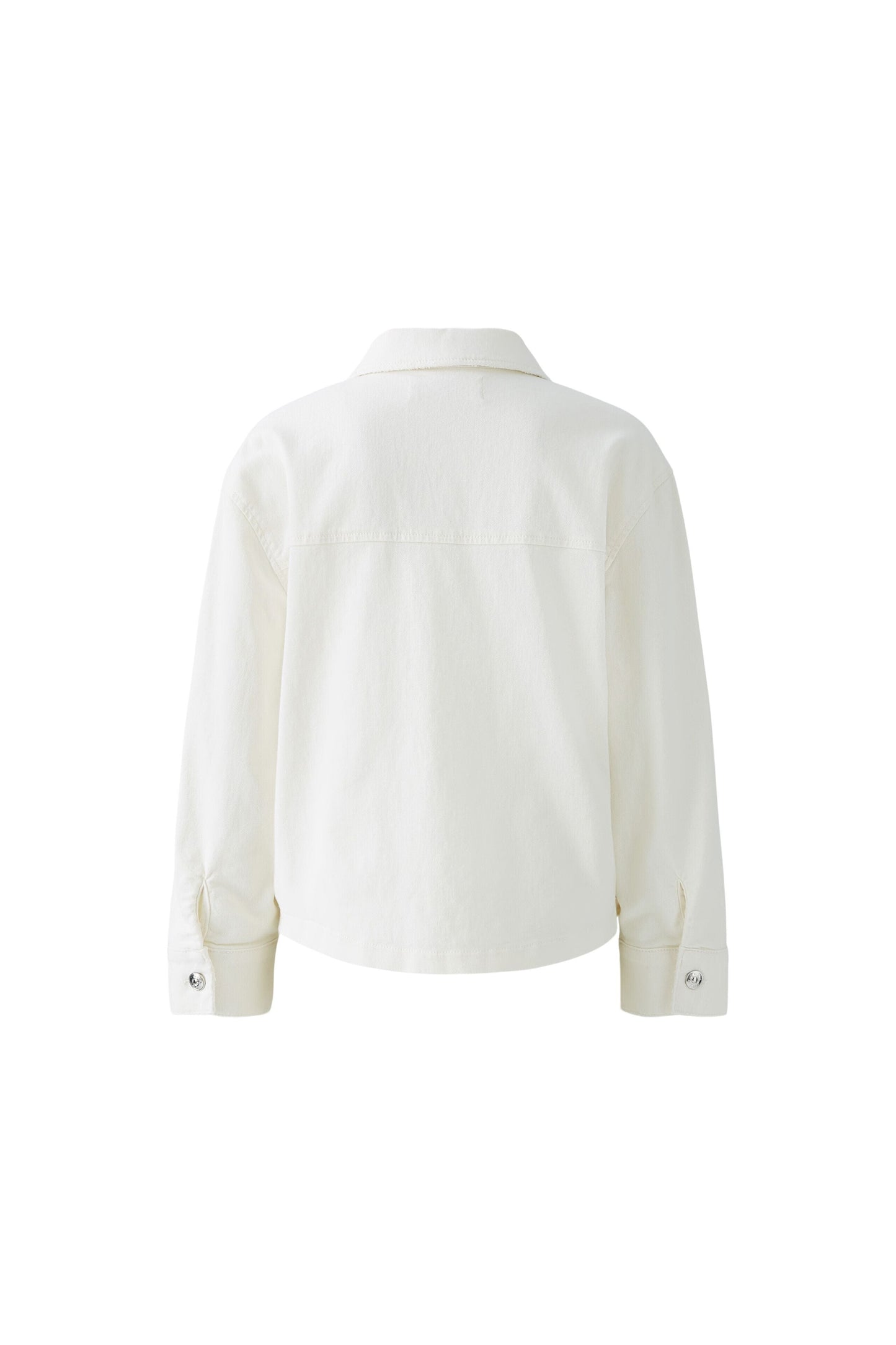 Oui Ladies Casual Cut Regular Length Champagne Denim Jacket