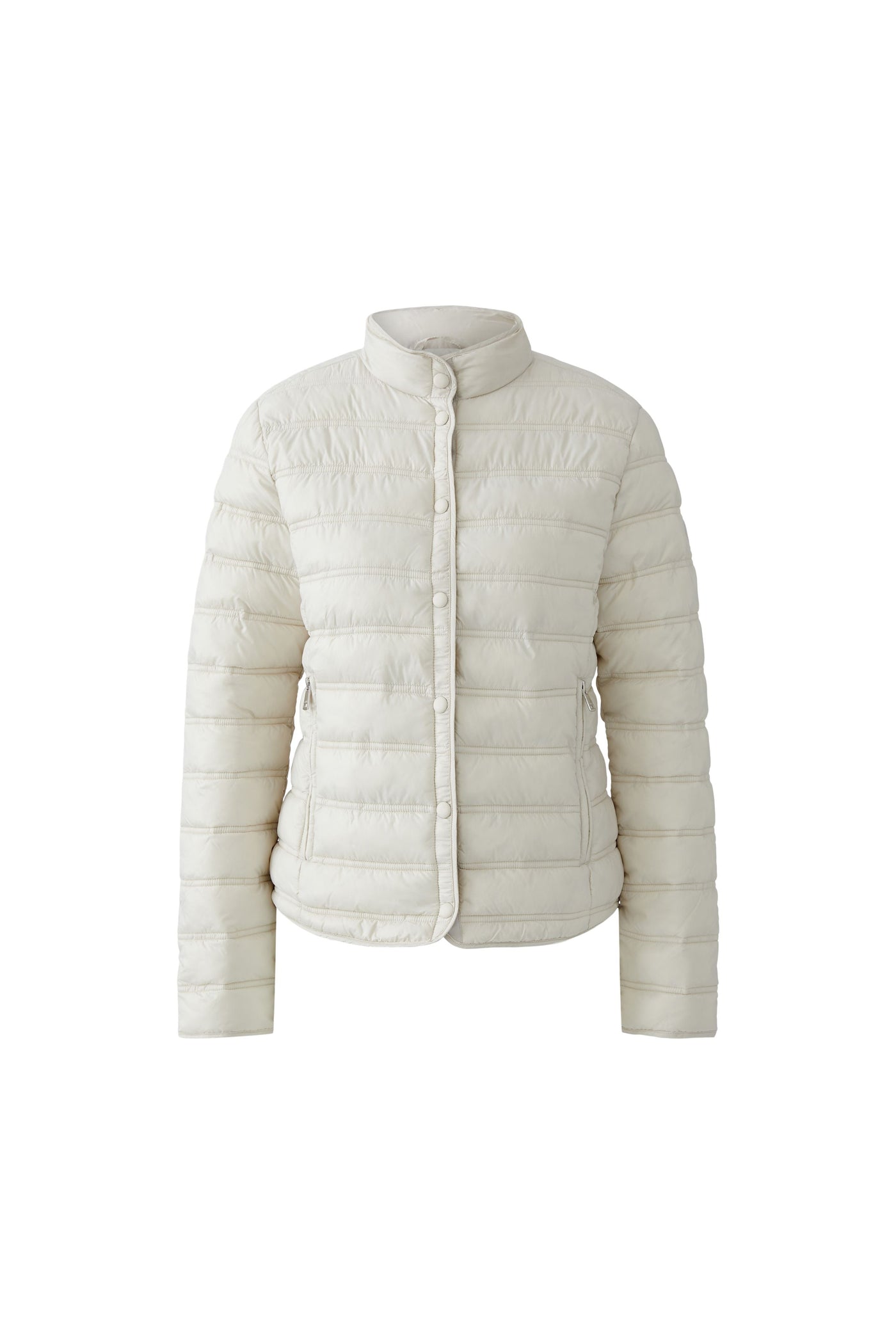 Oui Ladies Beige Light Stone Padded Jacket