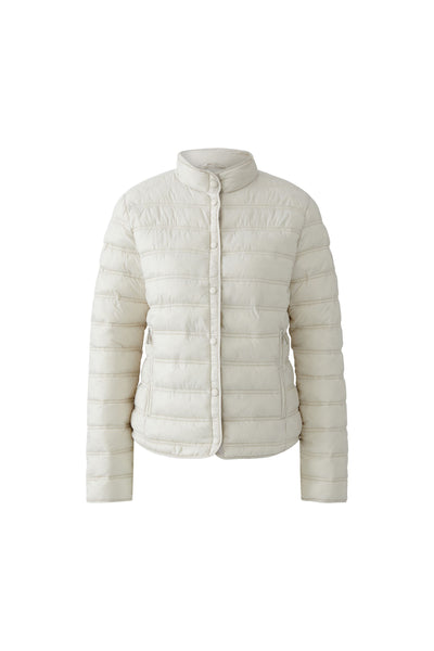 Oui Ladies Beige Light Stone Padded Jacket