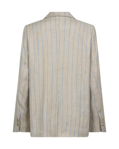Mos Mosh Ladies Long Sleeves Nancy Miriam Cement Stripe Blazer