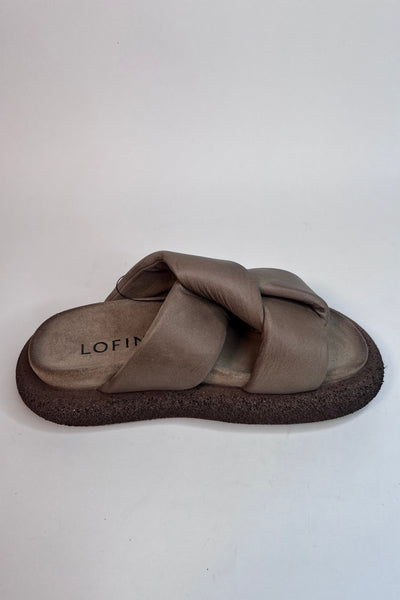 Lofina Ladies Simple and Super Elegant Gasoline Malto Twist Sandals