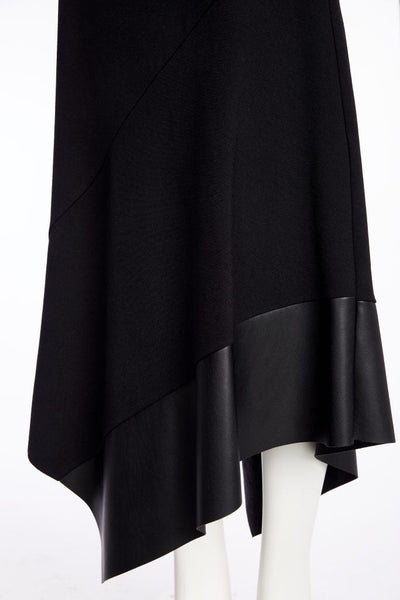 Naya Ladies Black Angled Hem Classic Skirt