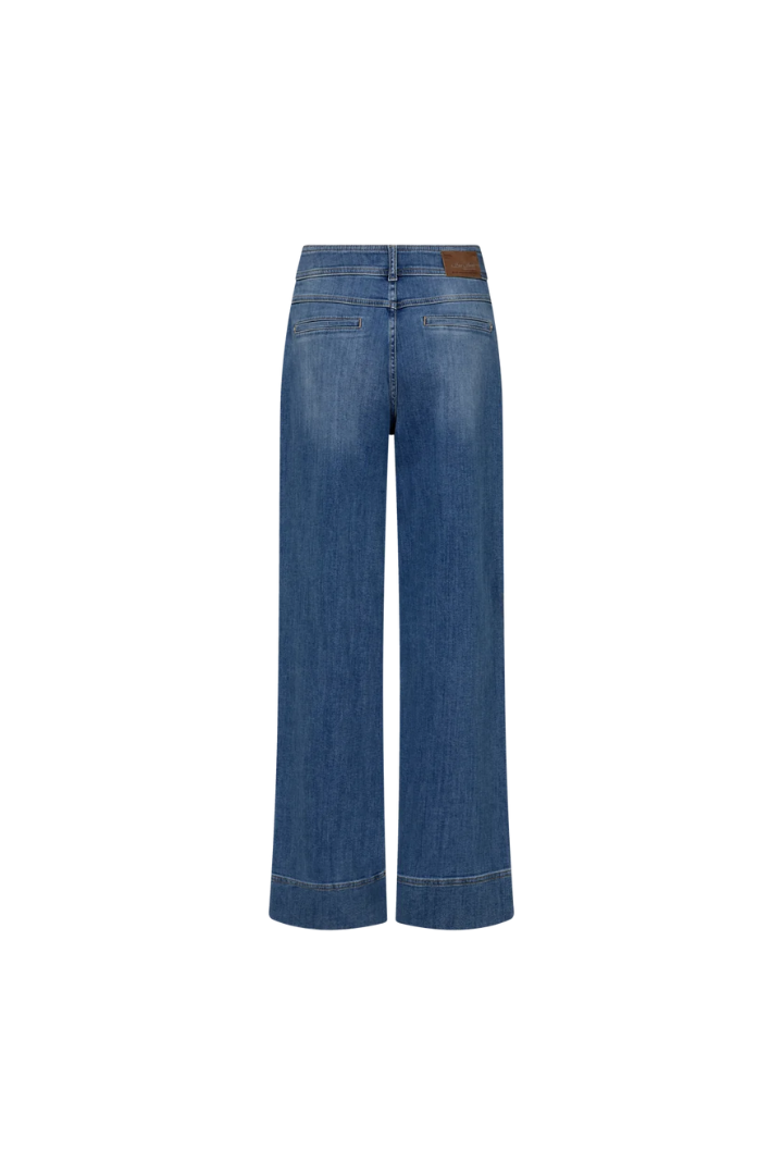 Mos Mosh Ladies Wide-Leg Fit Soey Grendel Blue Jeans
