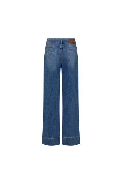Mos Mosh Ladies Wide-Leg Fit Soey Grendel Blue Jeans