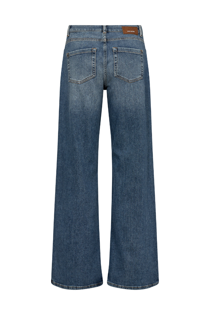 Mos Mosh Ladies  Flattering High Rise Dara Vint Mid Blue Jeans