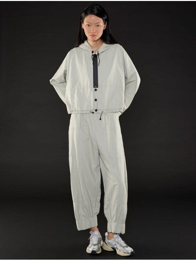 Lurdes Bergada Laies Drop Shoulder Sand Hooded Jacket