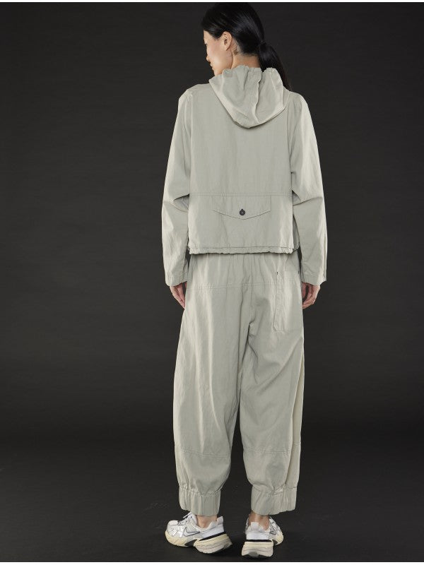 Lurdes Bergada Laies Drop Shoulder Sand Hooded Jacket