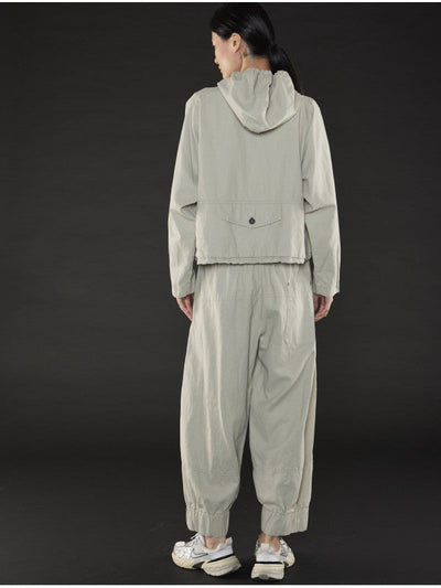 Lurdes Bergada Laies Drop Shoulder Sand Hooded Jacket
