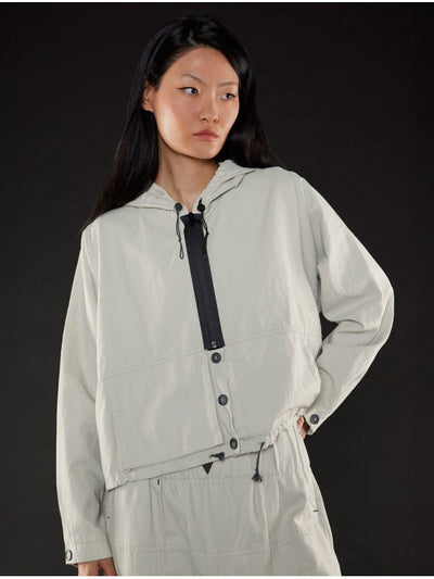 Lurdes Bergada Laies Drop Shoulder Sand Hooded Jacket