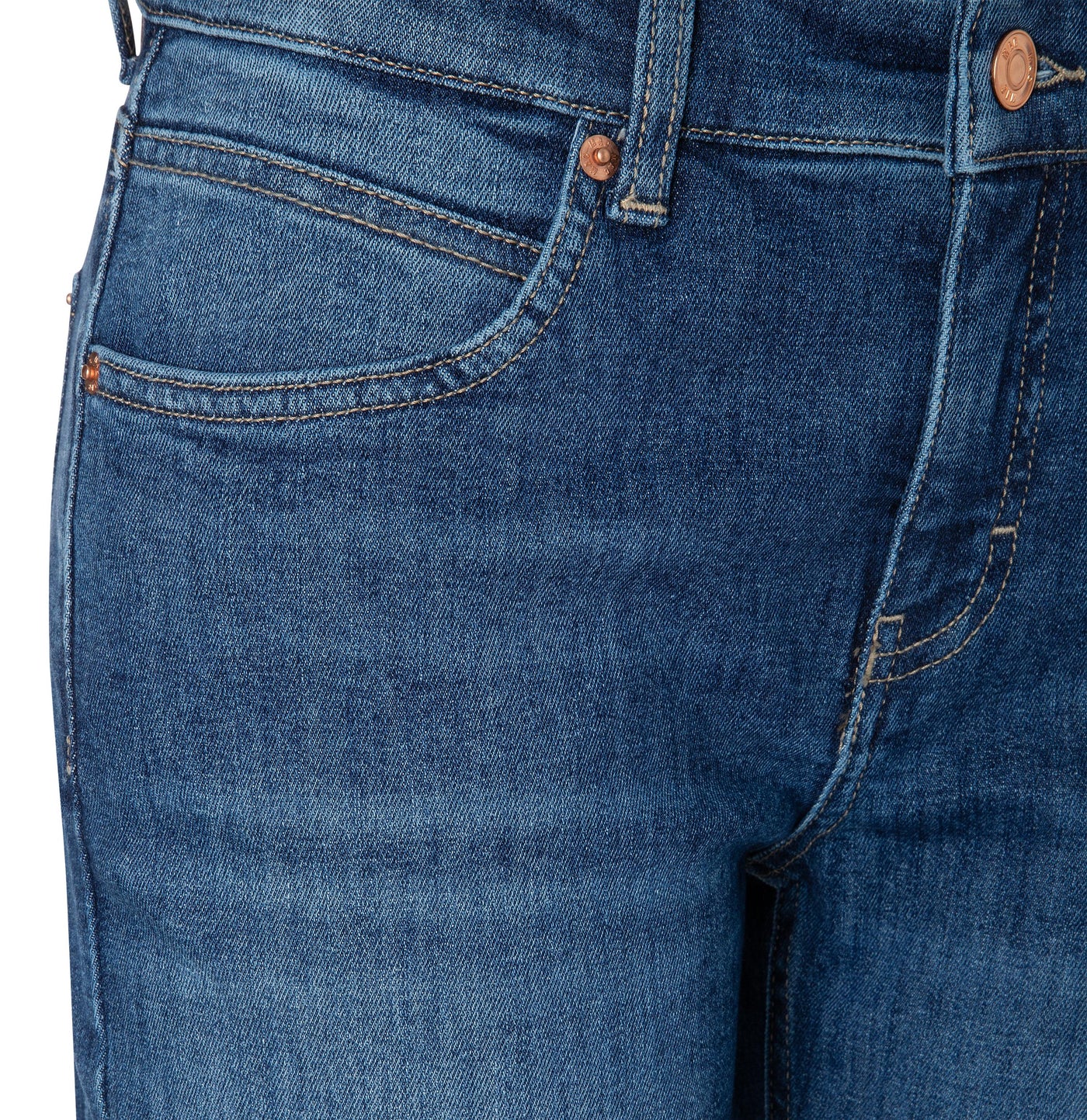 Mac Ladies Straight Fit Sue Relax Indigo Blue Wash Jeans