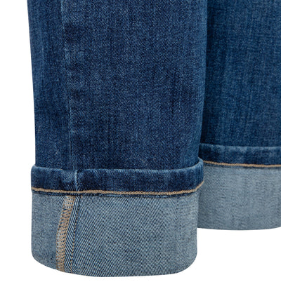 Mac Ladies Straight Fit Sue Relax Indigo Blue Wash Jeans